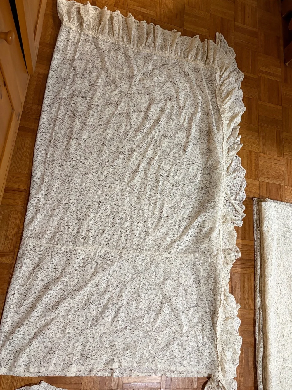 Lace Curtains 10-Piece Set – Cream Vintage JCPenney Made in USA